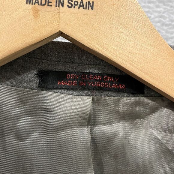 English Manor Blazer Jacket Wool 42R Sport Coat 2 Buttons Suit VTG - Picture 6 of 16